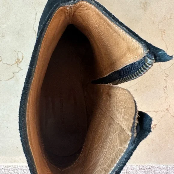 Isabel Marant Dicker Black Suede Leather Ankle Boots, 37/US 7, Good Condition - Picture 7 of 16